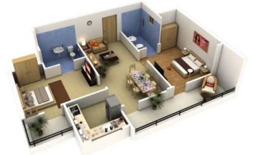 un render 3D elaborato da un architetto di Lodi.