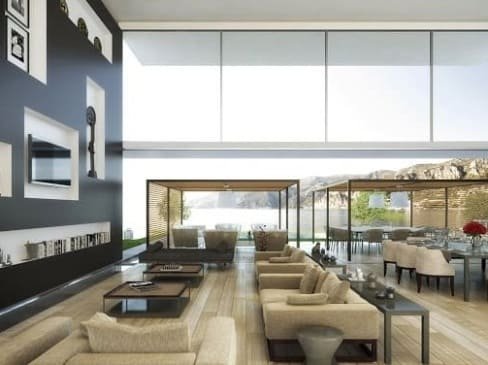 Il render fotorealistico degli interni di un ristorante