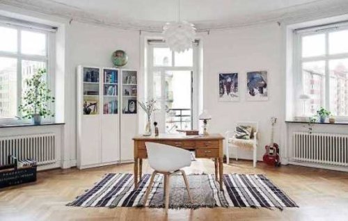 Il render per la ristrutturazione degli interni di una casa nel quartiere Greco di Milano.