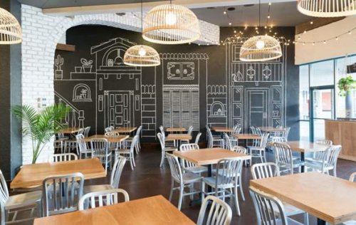 Uno dei render progettuali per la ristrutturazione di un ristorante.