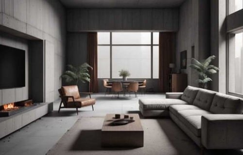 Il render per la ristrutturazione degli interni di una casa a Chivasso.