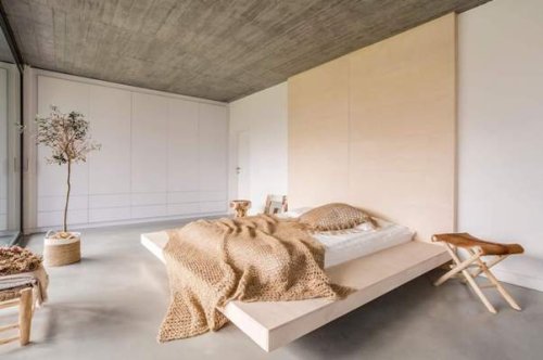 Ristrutturazione casa Bollate. Una camera da letto minimal.