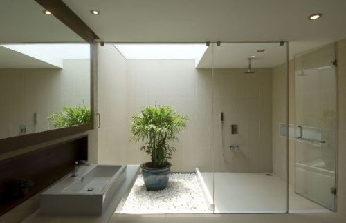 Ristrutturazione casa Cernusco sul Naviglio. Bagno in stile minimalista.