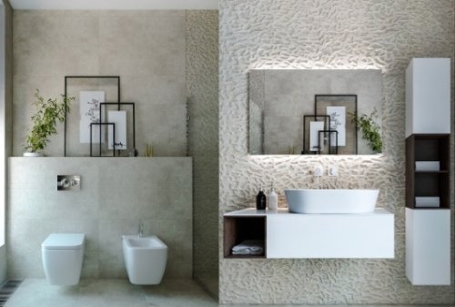 Ristrutturazione casa Cesano Boscone. Un bagno appena ristrutturato.