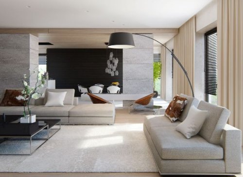 Ristrutturazione casa Garbagnate Milanese. Un salotto recentemente rinnovato.