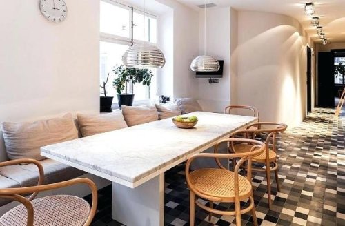 Ristrutturazione casa Trezzano sul Naviglio. Una sala da pranzo.