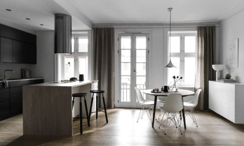 Il render per la ristrutturazione degli interni di una casa a Firenze.