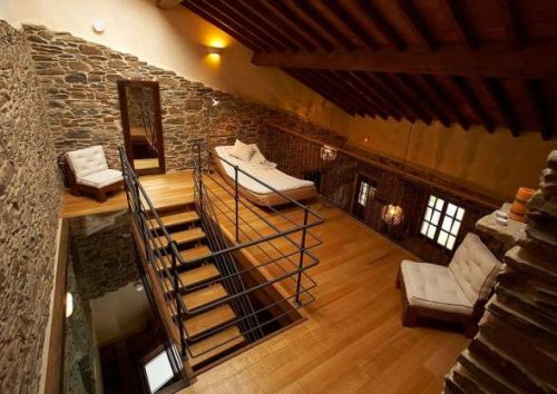 Il soppalco di una casa in campagna