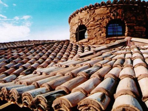 Un tetto ristrutturato a Palermo.